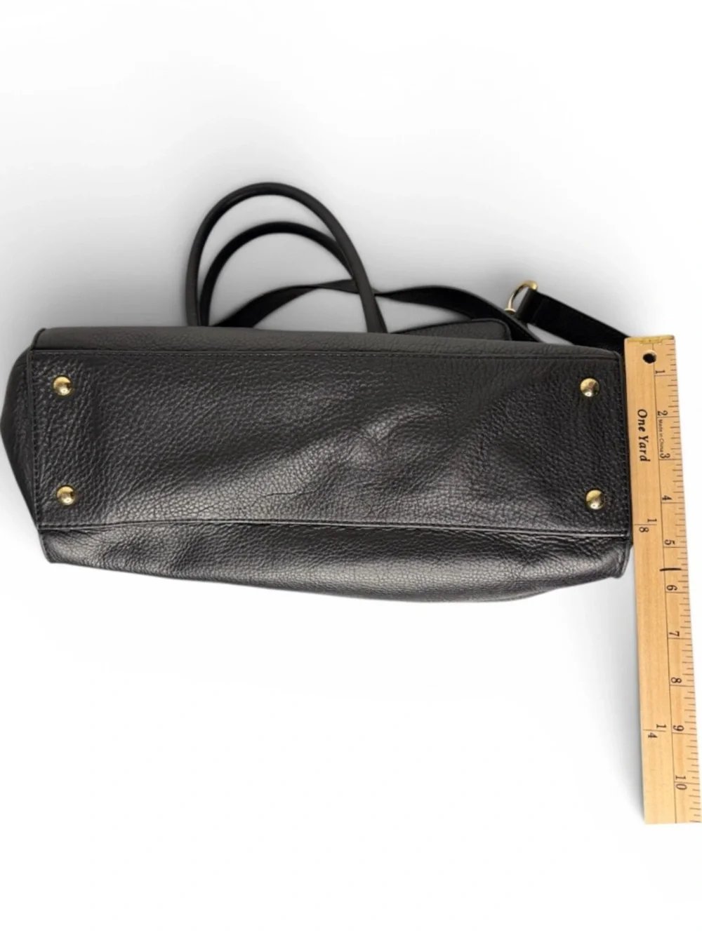 Michael Kors Black Pebbled Leather Satchel / Shoulder Bag